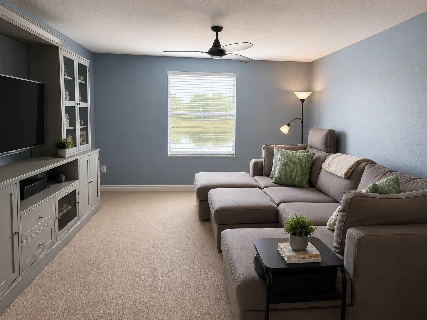 Clean living room