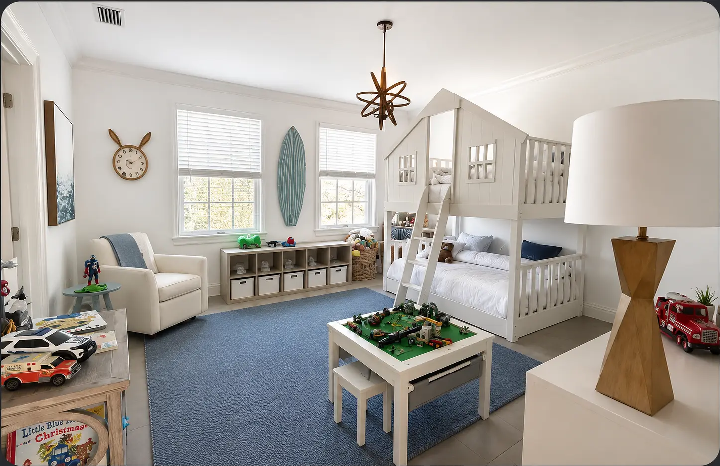 Deep cleaned bedroom